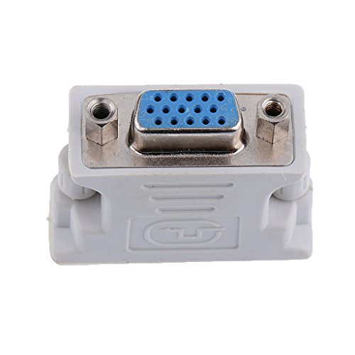 Gazechimp DVI-D (24 + 1 Pin) auf VGA-Buchsensteckeradapter Female Connecter Adapter - 5