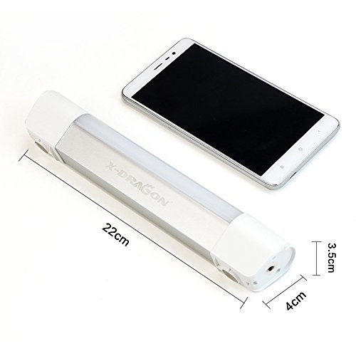 X-DRAGON Outdoor LED Camping Laterne mit 6000mAh Portable Ladegerät Funktion, 10-Level-Helligkeit Wiederaufladbare Notfall-LED-Taschenlampe Laterne für Outdoor, Camping, Wandern, Angeln, Notfall - 8