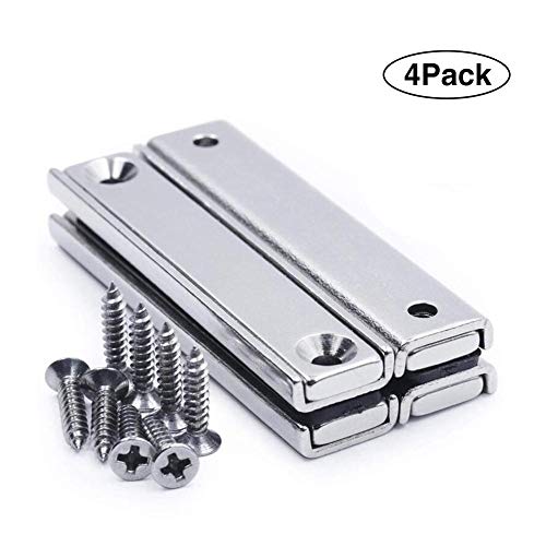 Preisvergleich Produktbild 4PCS Rechteckige Topfmagnete - Langstreifenmagnet Neodym-Stabmagnete