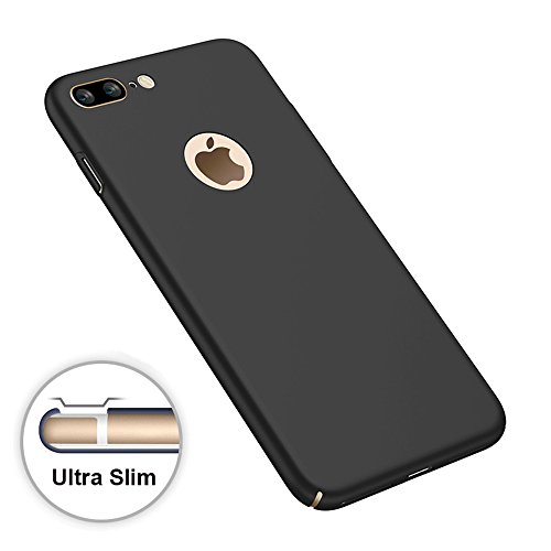 Negro Ultra-delgado Funda Case Cover y Protector de Pantalla Para Apple iPhone 7 Plus 5 5 pulgadas Vooway   MS70196