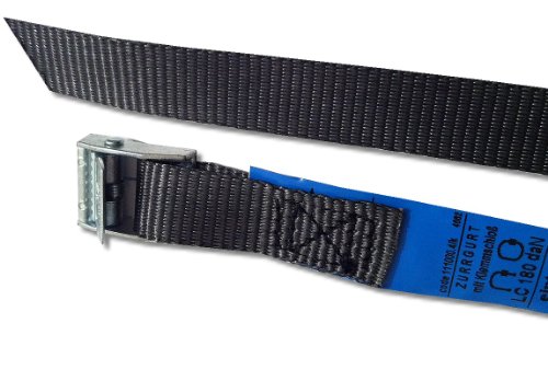 Paar (2Stk) Befestigungsriemen Set Farbe wählbar , ideal zur Befestigung am Fahrradträger , Auto Heckträger Fahrrad , Klemschloss Gurte , Spanngurte , Camping Outdoor , iapyx® - 2