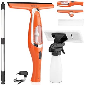 Akku Fenstersauger Elektrisch - Kabellos Mit Wassertank 150ml