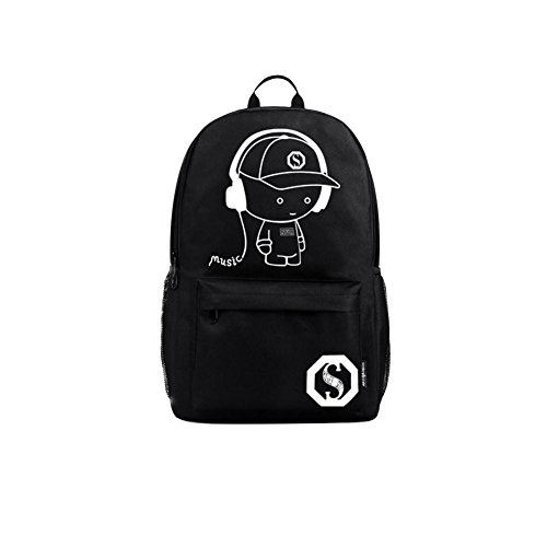 Preisvergleich Produktbild HERME, Kinderrucksack Schwarz Schwarz