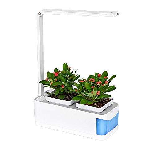 Preisvergleich Produktbild LED Pflanzenlampe Grow Light Vollspektrum, Pflanzenlampe für Hydroponik Zimmerpflanzen Blumen und Gemüse, Pflanzenlichtkit enthält zwei Pattern Plant Grow und Desk Lamp(Blau)