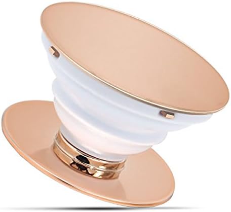 QueenDer Cell Phone Holder, Multi-Function Pop Out Expanding Phone Stand and Grip Mobile Stretch Mount for Fashion Smartphones Accessories and Tablets … (rose gold)