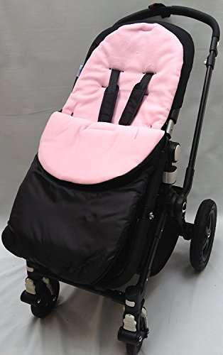 Footmuff/Cosy Toes Compatible with Pushchairs Buggies Prams Strollers Light Pink