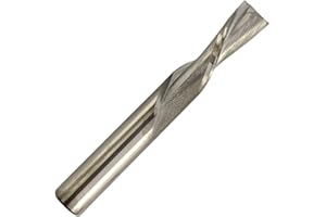 RENNIE TOOL COMPANY Rennie Tools - 4mm Cutting Diameter x 22mm Flute x 4mm Shank Solid Carbide Down Cut 2 Flute Spiral Router Bit / Cutter For Soft & Hard Woods, MDF, Laminated Plywood, Particle Board Etc.