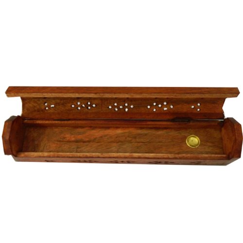 Räucherstäbchenhalter 30cm Holz Räucherkasten Wohnaccessoire Raumduft Deko - 4