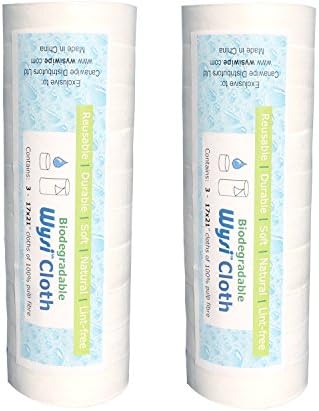 Wysi Wipe - Expandable Multi-Purpose Wash Cloths, Just Add Water - 2 Rolls of 10 Pucks (20 Pucks Total)
