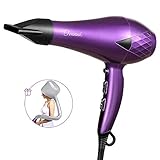 🌷【POTENTE MOTOR AC DE 50% MAYOR EFICIENCIA】Ovonni secador de pelo con motor AC seca y peina tu cabello en solo 5 minutos, adecuado para el cabello grueso. Siempre está preparado para soportar largas sesiones de peluquería manteniendo siempre un rendimiento óptimo.
