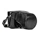 Produktbild MegaGear "Ever Ready" Schwarz Leder Kamera, Tasche für Fujifilm X-E2S, Fujifilm X-E2 mit 18-55 Objektiv Digital Kamera
