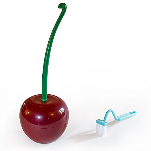 GreatPacks Toilettenbürste – Design: Rote Kirsche – Dekorative Toilettenbürste in Frucht-Optik - 4