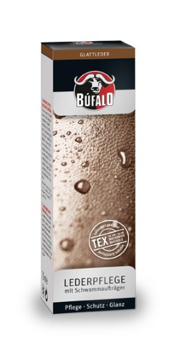 Bufalo Schuhcreme Lederpflege mit Schwamm 75 ml