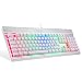 Produktbild EagleTec KG011 RGB Beleuchtete Mechanische Gaming Tastatur Blaue Schalter Für PC Gamer Büro USB Kabel Gebunden 104 Tasten Ergonomisch Aluminium Design (QWERTY UK - Englisches Tastaturlayout)