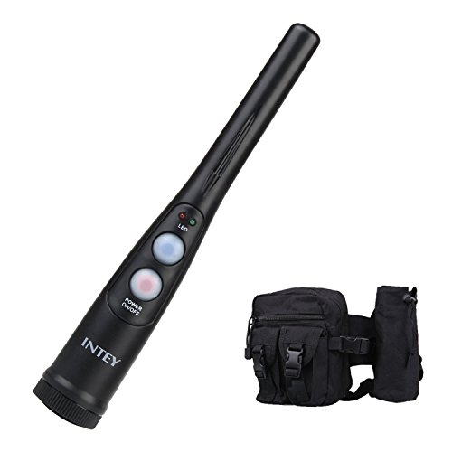 INTEY Handliche Handheld Pro Pointer Pinpointer Metalldetektor Wasserdicht IP65 mit einer klappbaren Schaufel und Tragetasche