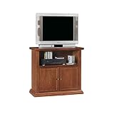  InHouse srls Mueble TV, Estilo Clasico, en Madera Maciza y MDF con Acabado Nogal Pulido - Medidas 84 x 40 x 80 ...