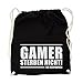 Produktbild Gamer sterben nicht Gym Bag Black