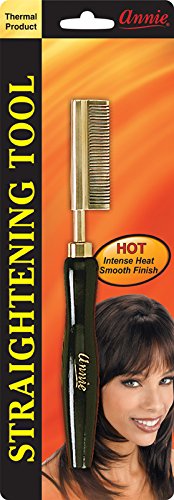 Annie Straightening Comb, Medium Teeth - Thermal Straightening Tools - Saloon Hair Brush - Hot Comp - Professional Pressing Comp - Intense Heat Smooth Finish Comb - 5501