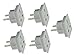 Price comparison product image High Grade - [5 PACK] Travel Adapter Converts UK Plug to 2 pin (Round) EU Plug - Continental / European Adaptor - Works in Brazil / Egypt / Israel / Korea / Morocco / India / Pakistan / Russia / Singapore / South Africa / Thailand / Turkey / United Arab Emirates / Vietnam and More