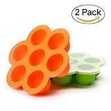 Somine Gefrierbehälter zum Einfrieren und Aufbewahrung(Lot de 2) von Babynahrung con Löffel & Gabel(Wärmeempfindlichen) als Behälter für Babybrei/Babykost-BPA-frei & FDA zugelassen, ideale Portionsgröße