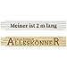 Produktbild Zollstock Metermaß Maß 2m Lineal Handwerker Baustelle Holz Weiß Natur Geschenk mit individueller Gravur Wunschtext 2m (natur)