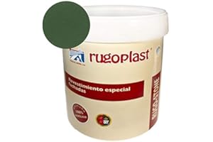 Rugoplast - Pintura revestimiento especial fachadas Rugo Stone Colores ideal para dar un toque de color a las paredes exteriores de tu casa, Prado
