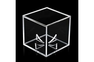 Verdelife Vitrine de Baseball, Vitrine, Cartes de Baseball, Étui Transparent de Balle de Tennis de Golf, Support de Boîte de Rangement de Souvenir en Acrylique de 80 Mm