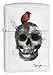 Produktbild Zippo Unisex spazuk Vogel und Totenkopf Regular winddicht leichter, weiß matt, One size