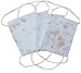 JTC 4 Sets Kid Boys Girls Bib Face Mouth Mask Cover Cotton Cold Preventor Unisex Dustproof Respirator