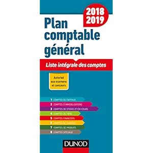 Plan comptable général 2018/2019 - 19e éd. - Liste intégrale des comptes Livre en Ligne - Telecharger Ebook