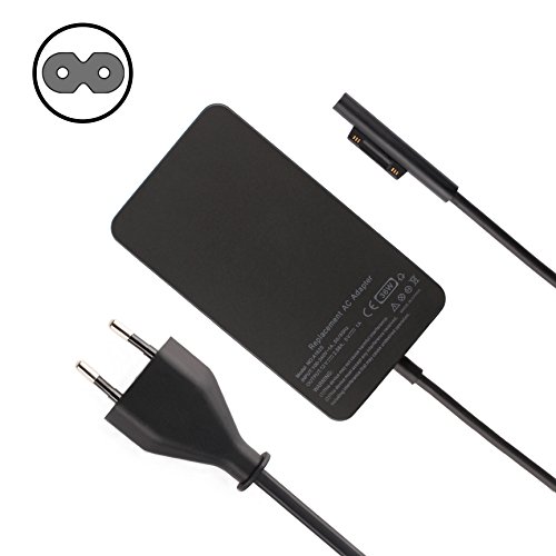 Power-pro neu Extra lang 180cm 12V 2,58A Microsoft 1625 inkl. USB 5V 1A passt Netzteil Ladegerät AC-Adapter mit 6 Fuß Netzkabel für microsoft surface Pro 3, Pro 4, Surface Book