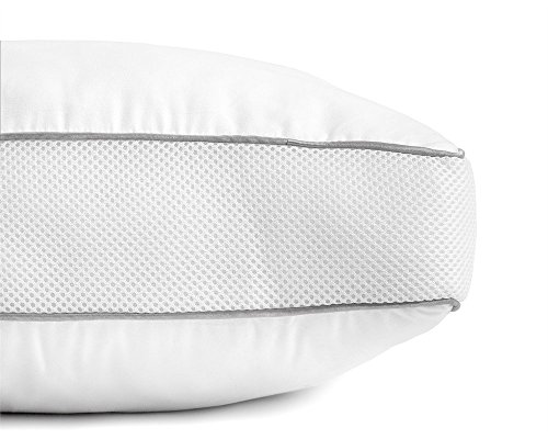 Seitenschläferkissen, Nackenstützkissen Comfort, Anti-Allergisches Material, 60cm x 50 cm x 8cm, Weiß - 5