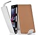 Produktbild Sony Xperia Z1 Flip Hülle in WEIß von Cadorabo - Handyhülle in Kunstleder für Sony Xperia Z1 Case Cover Schutzhülle Etui Tasche in MAGNESIUM WEIß