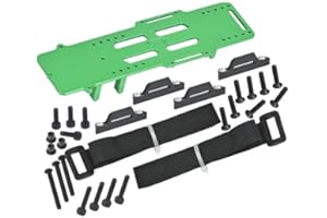 GPM RACING Aluminium 7075 Large Capacity Battery Compartment with ESC and Receiving Bracket for Losi 1/18 Mini LMT 4X4 Brushed Monster Truck RTR-LOS01026 Upgrades - Green