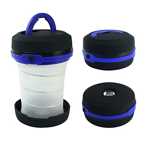 RPGT Zusammenklappbar LED Mini Camping-Leuchte, Energieeffizient LED Camping Laterne, batteriebetrieben,3 Modus,Wandern, Camping, Notfall, Ausfälle, Gartenlaterne, Vielseitig Einsetzbar,CampingLampe