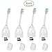 Produktbild U-Prime® Ersatz Aufsteckbürsten,Kompatibel mit Philips Sonicare E-Series HX7001/HX7002 Standard-Bürstenkopf,Voll Kompatibel zu den folgenden elektrischen Zahnbürstenmodellen von Philips: SoniCare Essence Sonic, Xtreme, Elite, CleanCare, Advance Models,Weiß,4 Stück( 4er-Pack).