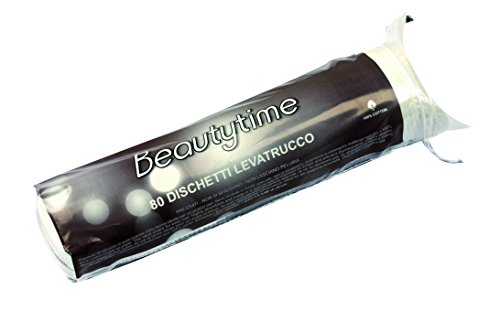 Beautytime 100 Percent Cotton Make Up Pads - Pack of 80