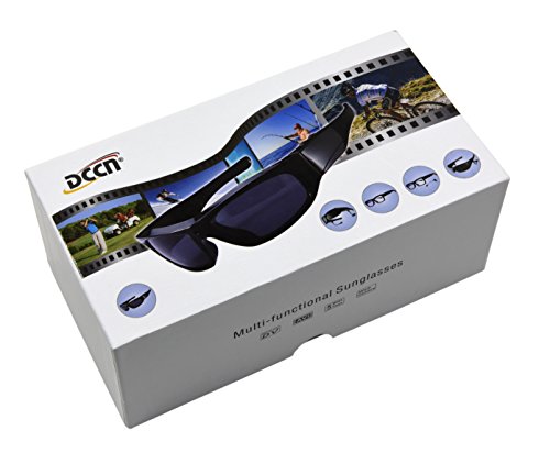 DCCN Kamera Brille Spy Brille Spionage Brillen cam polarisierte Sonnenbrille mit Kamera UV400 Stereo Bluetooth Headset Kopfhörer für iPhone /Android Handy für Radfahren Motorad Bike - 6