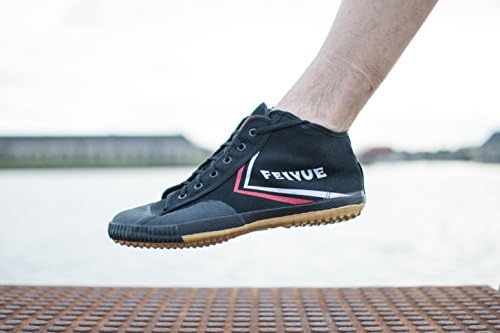 top one Feiyue Kungfu Martial Arts Taichi Trainer high top Shoes - For Men and Women (Black, 44)