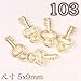 20pcs/lots Golden Alloy Glitter 3D Nail Art Anchor Decorations with Rhinestones3D Nail CharmsJewelry on Nails Salon Supplies (104)