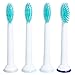 Produktbild Generic P-HX-6014C Ersatz-Zahnbürstenköpfe für Philips mit Kappen, für Sonicare DiamondClean Sonicare ProResults FlexCare EasyClean Bürstengriffe, weiche Borsten, Zahnbelag White-4pcs