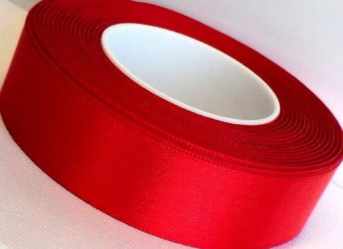 SATINBAND 25m x 25mm Rot Schleifenband Satin Geschenkband DEKOBAND
