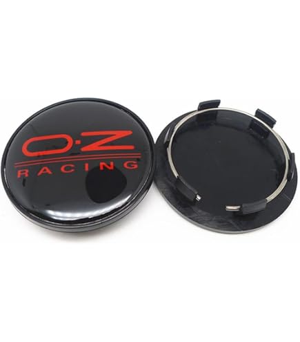 JAMCHE 4 pièces Auto Cache Moyeux pour OZ Racing M595 62MM Cache Moyeu Aluminium ABS Cache de Roue Centrale Accessoires de Voiture,1
