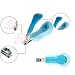 Anself 3pcs Baby Nail Clipper Set Cute Little Child Manicures Set Nail Clipper with Magnifier + Nail File + Round Head Scissors