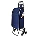 Produktbild BCL-HJFC Leicht und verschleißfest Rollwagen Einkaufswagen - Faltbarer Einkaufswagen Ziehen Gepäckwagen Leichtes Tragbares Langlebig Klettern Treppen (Color : Blue, Size : 89x38x25cm)