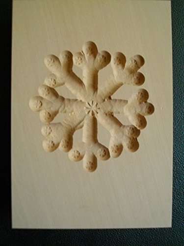 Springerle-Model, Schneeflocke, 9,5 x 6,5 cm, Birnbaum