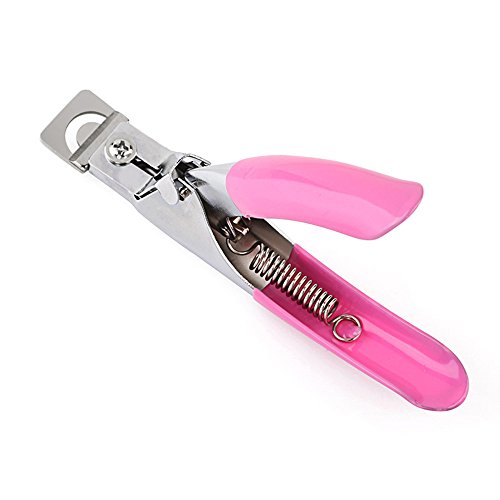 TRIXES Nagelknipser für Natur- und Kunstnägel Einfache Handhabung – Rosa - 2