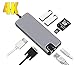 Produktbild 8-in-1-Dockingstation Typ-c mit Stromversorgung 2 USB 3.0-Anschlüsse für MacBook Pro SD-Kartenleser Gigabit-Netzwerkanschluss VGA HDMI Typ-C für MacBook Pro Adapter, Dell, Lenovo