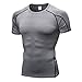 Produktbild Btruely Herren T-Shirt Kuzrarm Slim fit Freizeitshirt Groß Größe Männer Oberteile Sports Fitness Bodybuilding Tops Rundhals Trainingskleidung