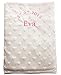 Personalised Embroidered Minky Popcorn/Dimple Baby Blanket - Pink Hearts